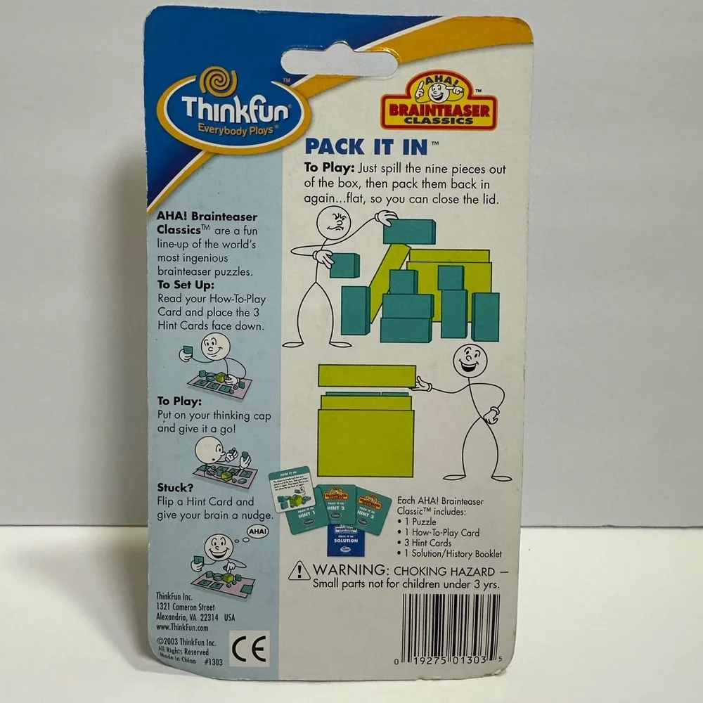 ThinkFun AHA! Brainteaser Classics Puzzle - Picture 2 of 2